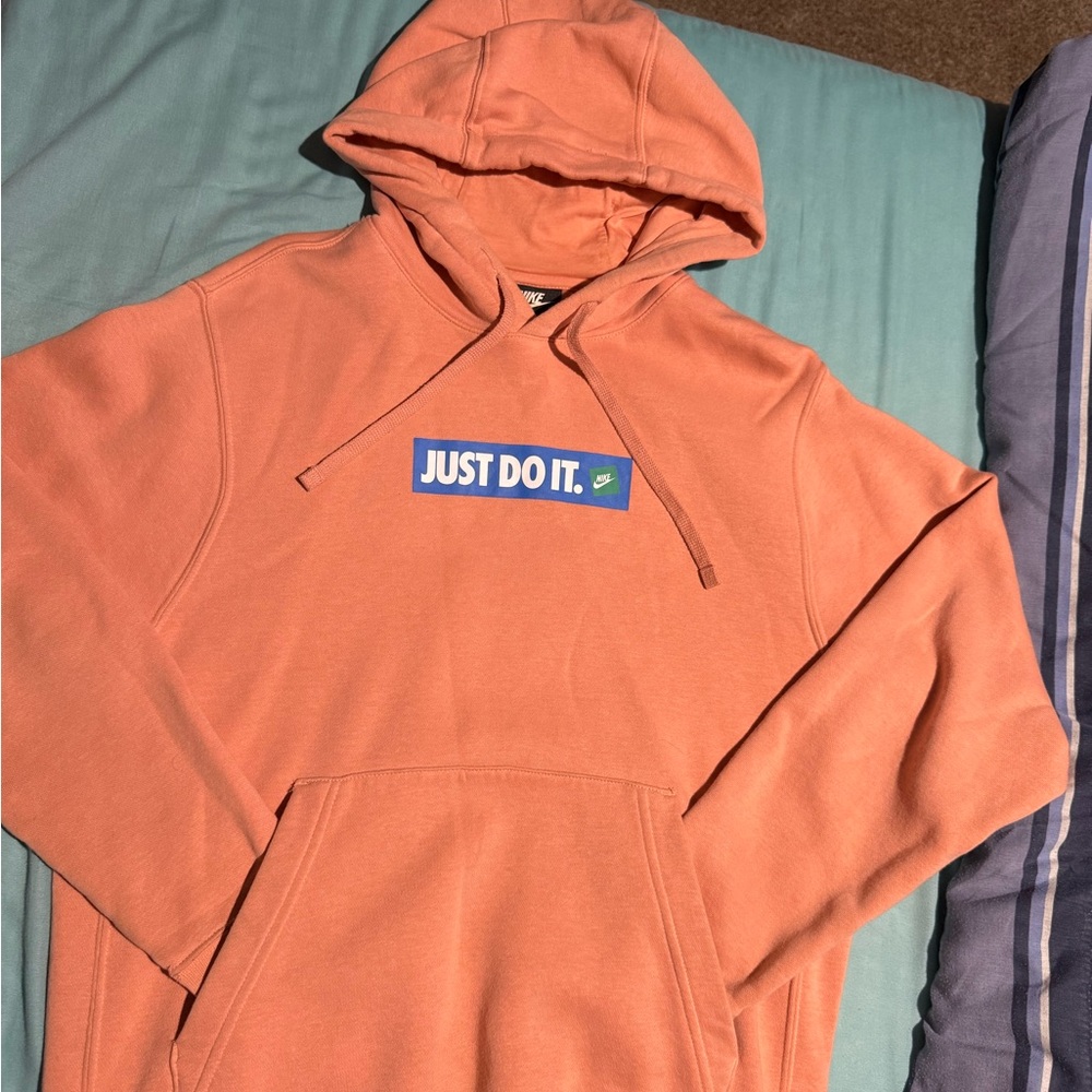 Nike Coral Hoodie with Iconic Logo